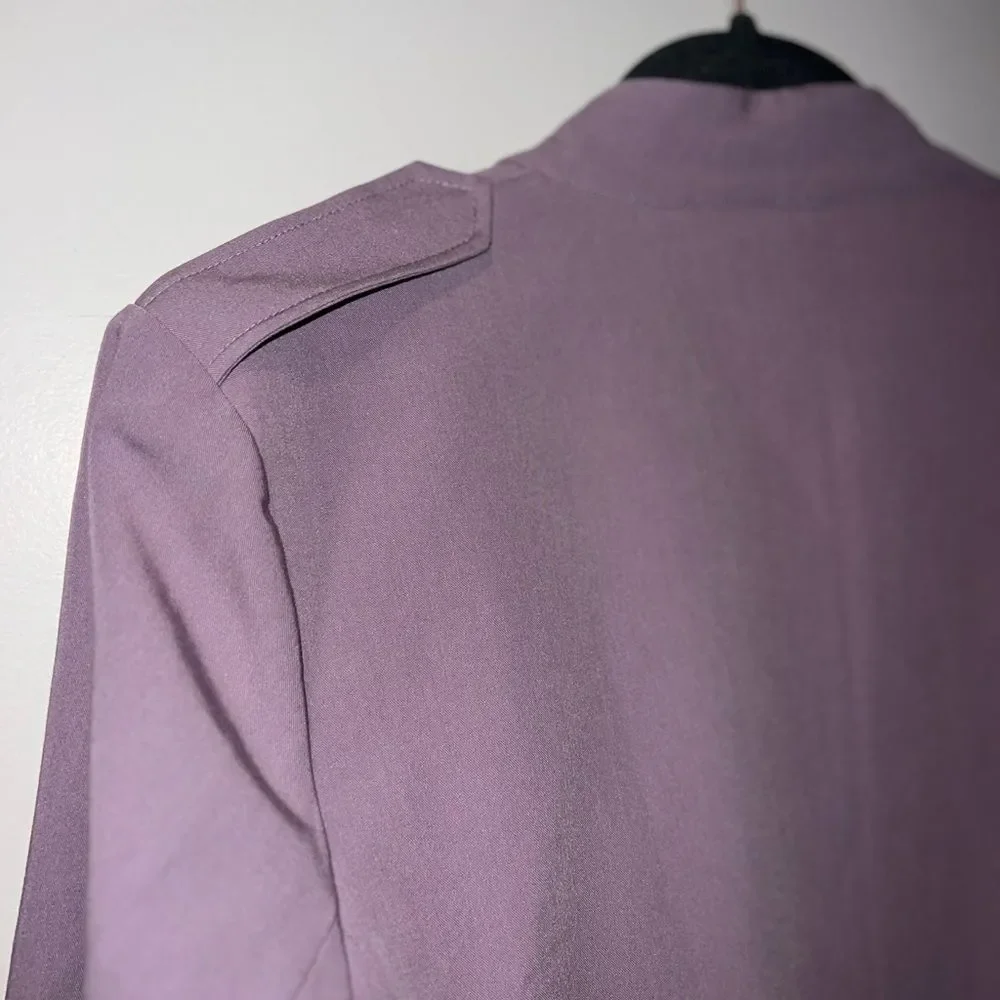 Halogen Medium Lavender Cardigan Jacket Lightweight Military
